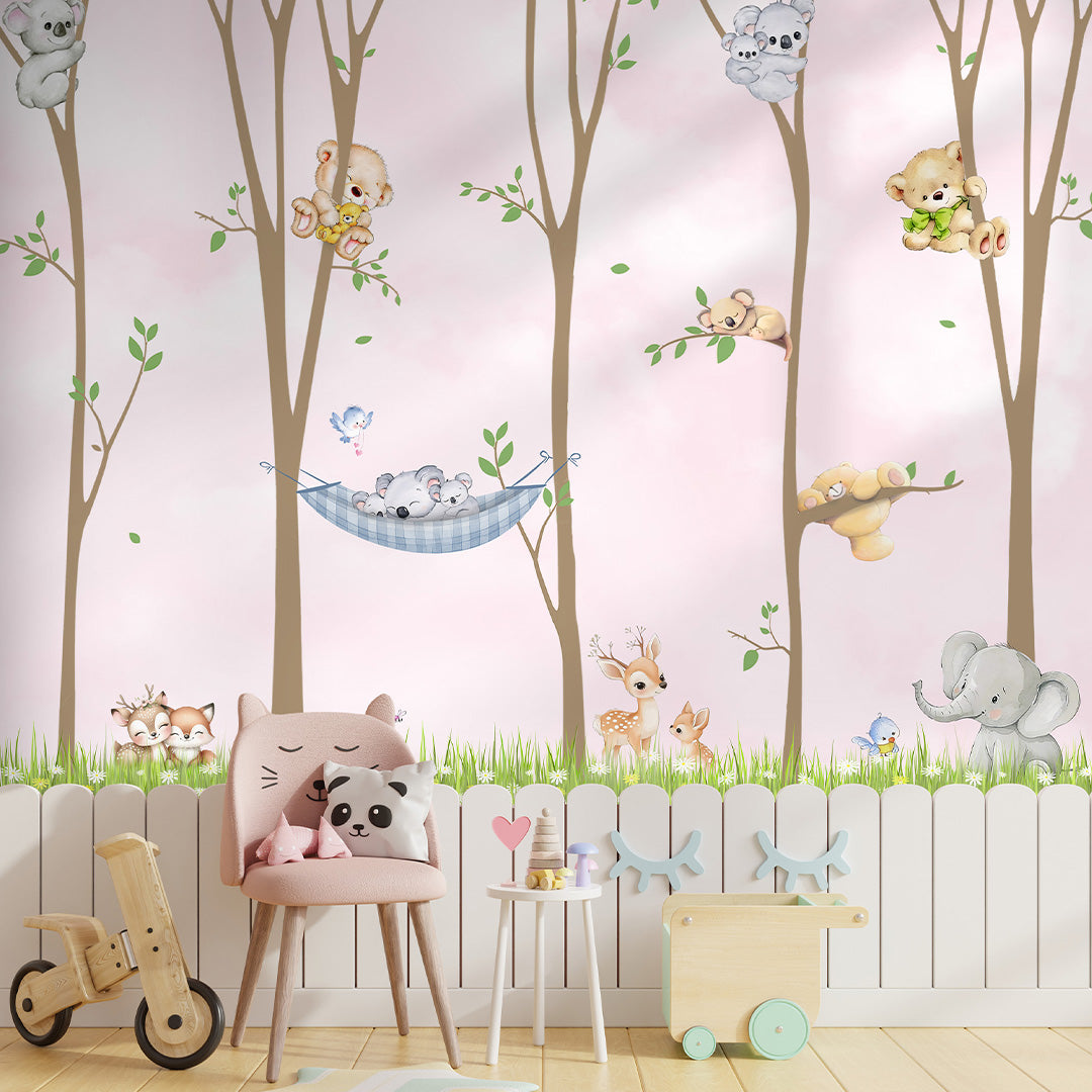 Custom forest wallpaper for children&