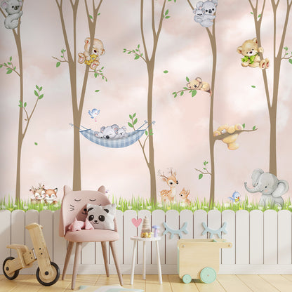 Custom forest wallpaper for children&
